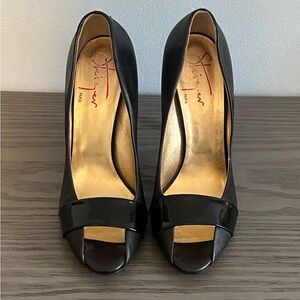 Walter Steiger 5" Curved Heel Peep Toe Pumps Stiletto Size 40 Women’s